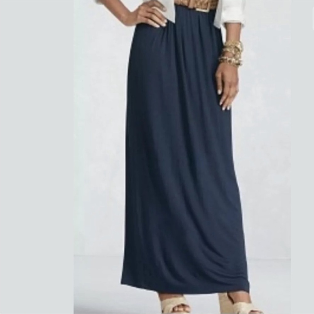 CABi Navy Maritime Maxi Skirt